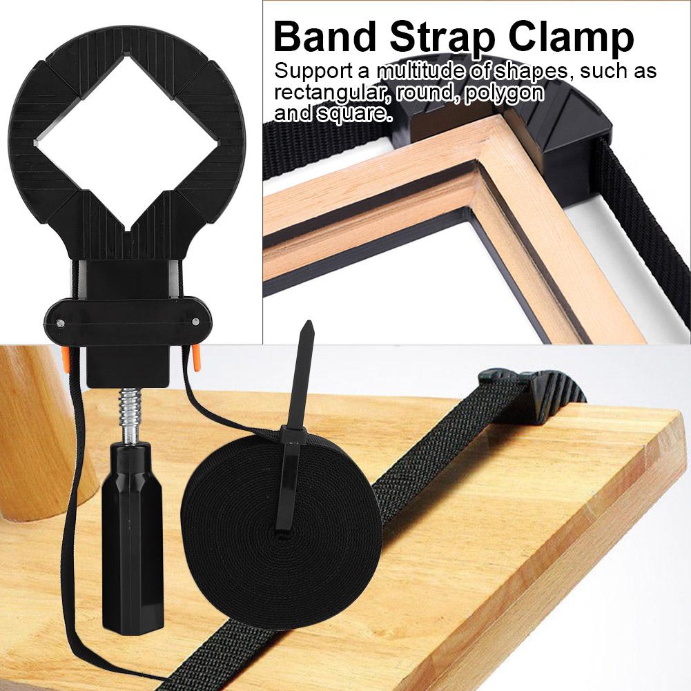 6M Adjustable Corner Clamp Band Strap 4 Jaws Picture Frame Holder Woodworking Tool