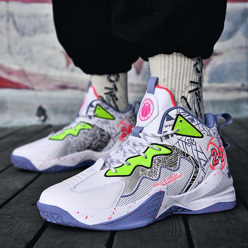 Детские баскетбольные кроссовки мужские спортивные кроссовки 2025 весна новые для детей среднего и старшего возраста мальчиковые кожаные водонепроницаемые и нескользящие студенческие кроссовки