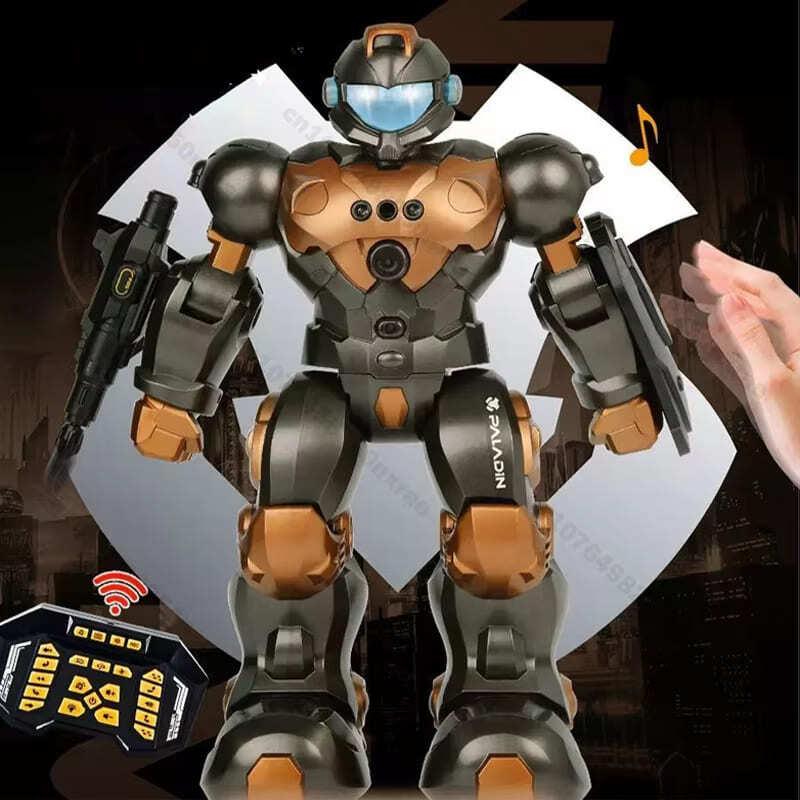Новый интеллектуальный голосовой диалог пульт дистанционного управления робот игрушка программирование голосовое управление двойной режим пульт дистанционного управления жестами электрическая модель игрушка мальчик подарок
