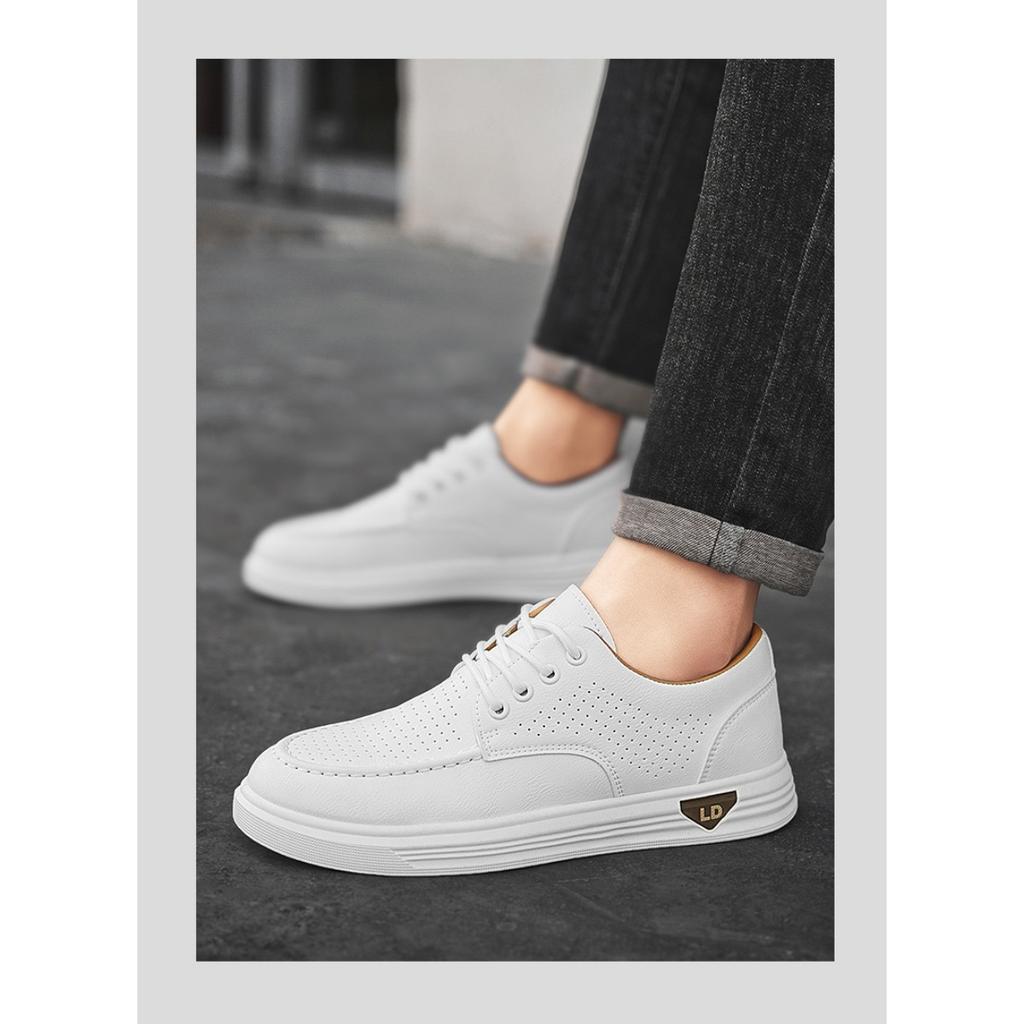 Дышащие белые туфли, мужские туфли с молодежной обувью для сноуборда, повседневная обувь в корейском стиле