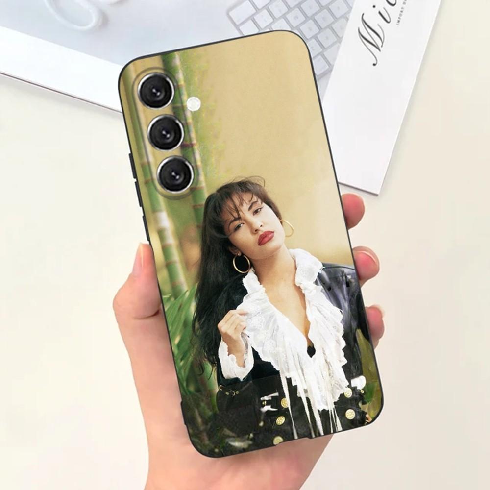 Чехол для телефона S-Selena Quintanilla для Samsung S25, S24, S21, S22, S23, S30, Ultra, S20, Plus, Fe, Lite, Note, 10, 9, 5G Черный чехол