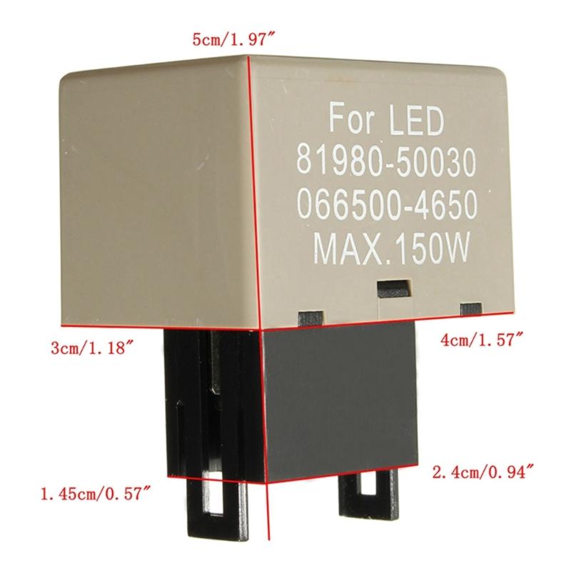 Реле мигалки со светодиодной мигалкой, электронные светодиодные реле мигалки в сборе, фиксированные 8-контактные электрические светодиодные реле мигалки 81980-50030