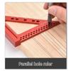 Layout Measuring Tool Multi Angle Measuring Ruler 22.5/30/45/67.5 Degree Triangle Ruler Woodworking Square Protractor