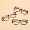 New Fashionable Anti Blue Light Reading Glasses With Men And Women Transparent Presbyopia And Farsightedness Eyewear +1.0 +1.5