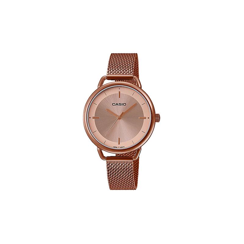 Casio Серия STANDARD модный тренд деловой повседневный классический стрелочный дисплей кварцевый механизм ремешок из нержавеющей стали с ионным покрытием японский LTP-E413MR-9ADF