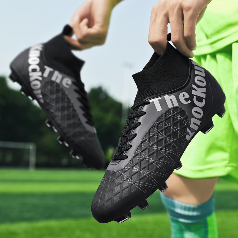 31-48 унисекс футбольные бутсы с длинными ногтями мужские/женские высокоэластичные носки тренировочные художественные детские футбольные бутсы Grassland