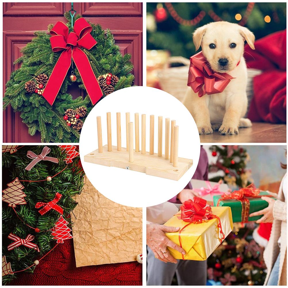 Bow Maker Wooden Wreath Bow Maker Tool Durable Portable Bow Tie Machine