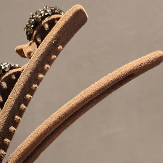 Декор в виде сердца со стразами, элегантная заколка для волос, двухслойная шпилька с ворсом, заколка для волос, аксессуары для волос