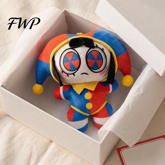 Plush Accessory for Pencil Case Clown Keychain Backpack Cute Stuffed Animal Keyring Soft Skin-friendly Mini Pendant Purse Charm Funny Gift Kids Women