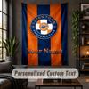 Персонализированный настенный гобелен, Настраиваемый текст Luton Town, Настенное искусство из мягкой ткани для интерьерного декора