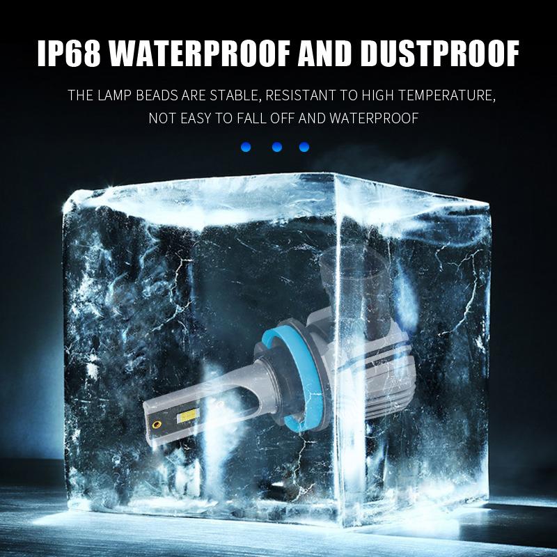 2 шт. Светодиодная лампа H1 H7 9006 HB4 для автомобильной фары Canbus противотуманная фара дневной ходовой свет 32800 лм 90 Вт CSP LED 6000K белый Plug and Play