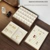 Multi-Compartment Wooden Jewelry Display Tray Solid Wood Pendant Display Plate  Ring