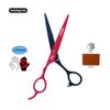 SANGELAR 6 Inch Left-handed Professional Hair Scissors, Magical for Girls' Hair Trimming,Dog Grooming Scissors Can Be Used As Pet Styling Tool