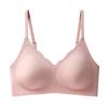 Summer Seamless Underwear Women's Small Breasts Gather and Show Big New Breasts Anti-sagging No Steel Ring Bra