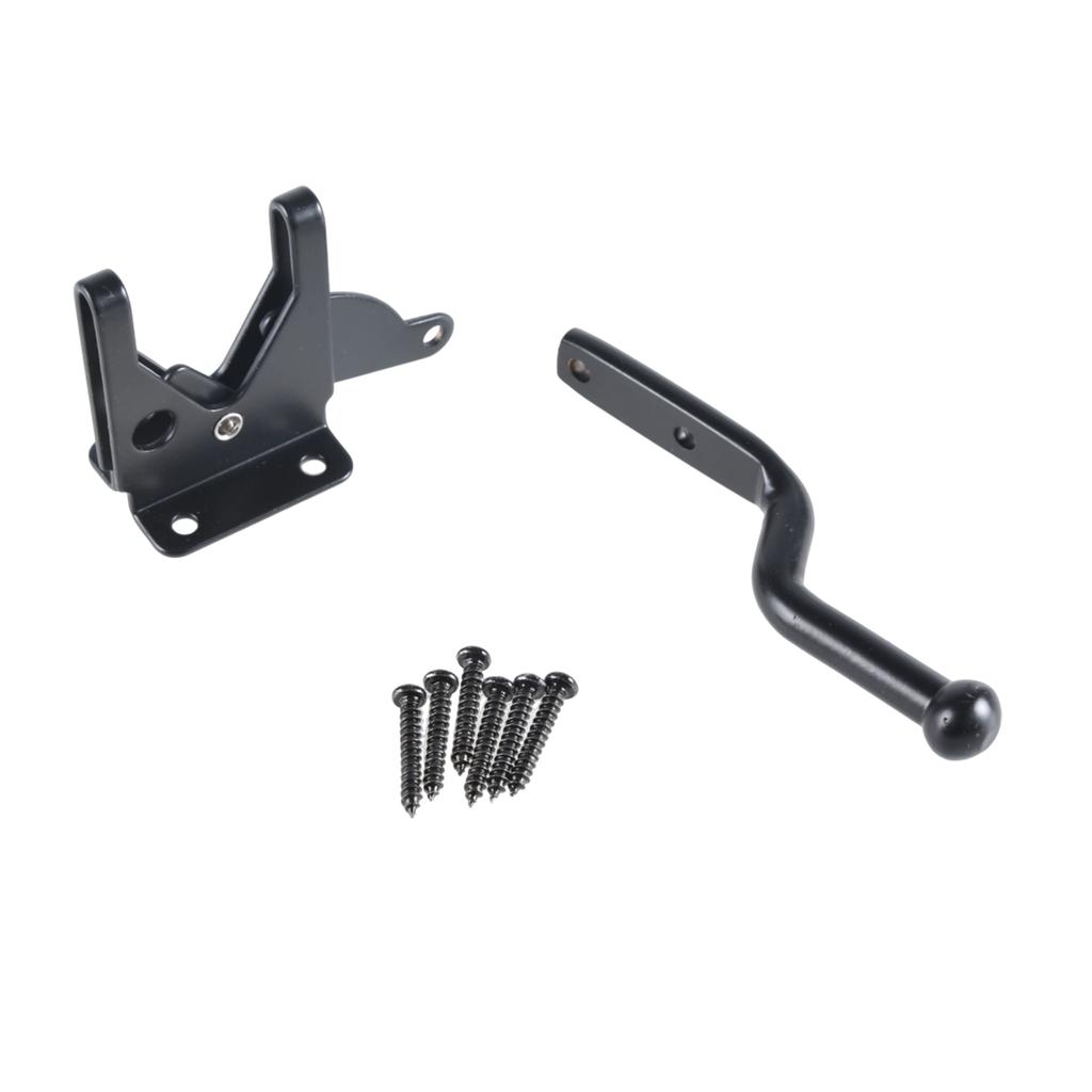 Automatic Gravity Lever Gate Latches Lock Steel Self Locking Bolts Heavy Duty Black Steel Gate Lock for Garden Fence