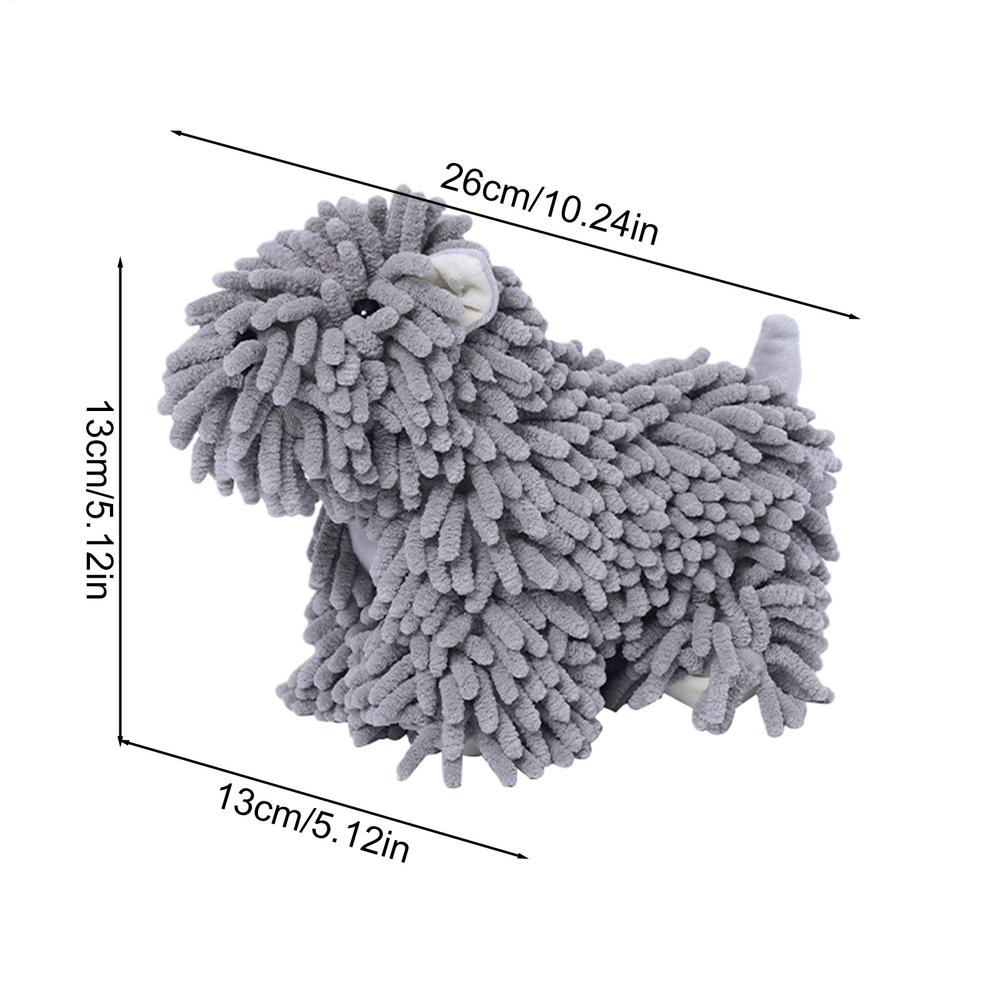 Hand Towel Balls For Bathroom Cartoon Puppy Chenille Hand Towel Cartoon Highly Absorbent Cleaning Cloth Decorative Household
