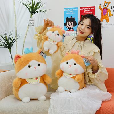 Милая плюшевая игрушка кошка прожорливая рыба котенок кукла детская тряпичная кукла спящая кукла подушка для метания подарок на день рождения