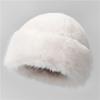 Plush Mongolian Hat Women'S Season Outdoor Cold-Proof White Warm Northeast Basin Hat Ear Hat Mother Bucket Hat