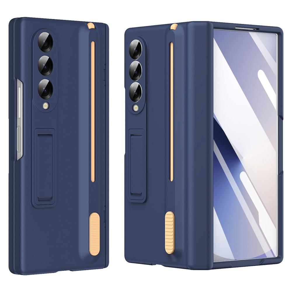 Чехол-подставка для телефона Samsung Galaxy Z Fold4 5G с защитным стеклом для экрана и стилусом