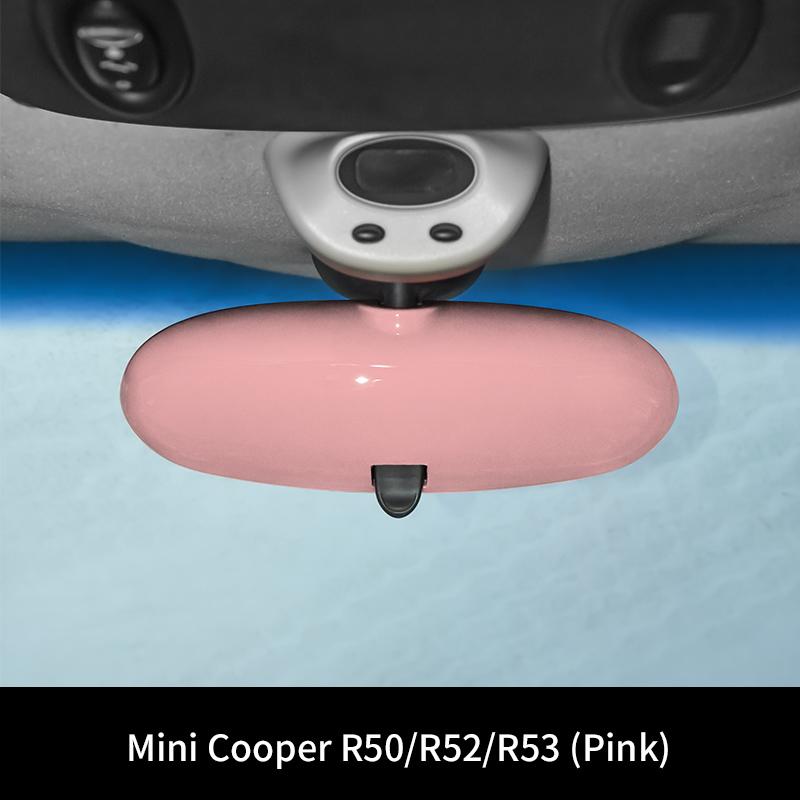Car Rear View Mirror Protector Frame For Mini Cooper R50 R52 R53 Center Console Accessories Interior Rearview Decor Cover Case
