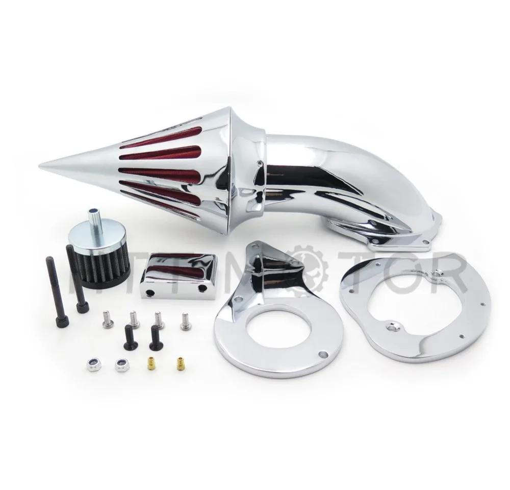 Для Honda Shadow 600 VLX600 1999-2019 Комплекты воздушного фильтра с шипами Впускной фильтр Хромированные Запчасти для мотоциклов Aftermarket