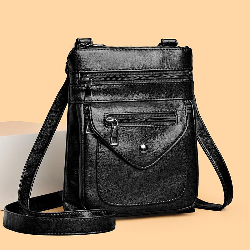 Зимняя женская маленькая сумка на плечо Женская повседневная женская сумочка Карман для телефона высшего качества Коричневая Женская модная сумка через плечо для девушек CLE