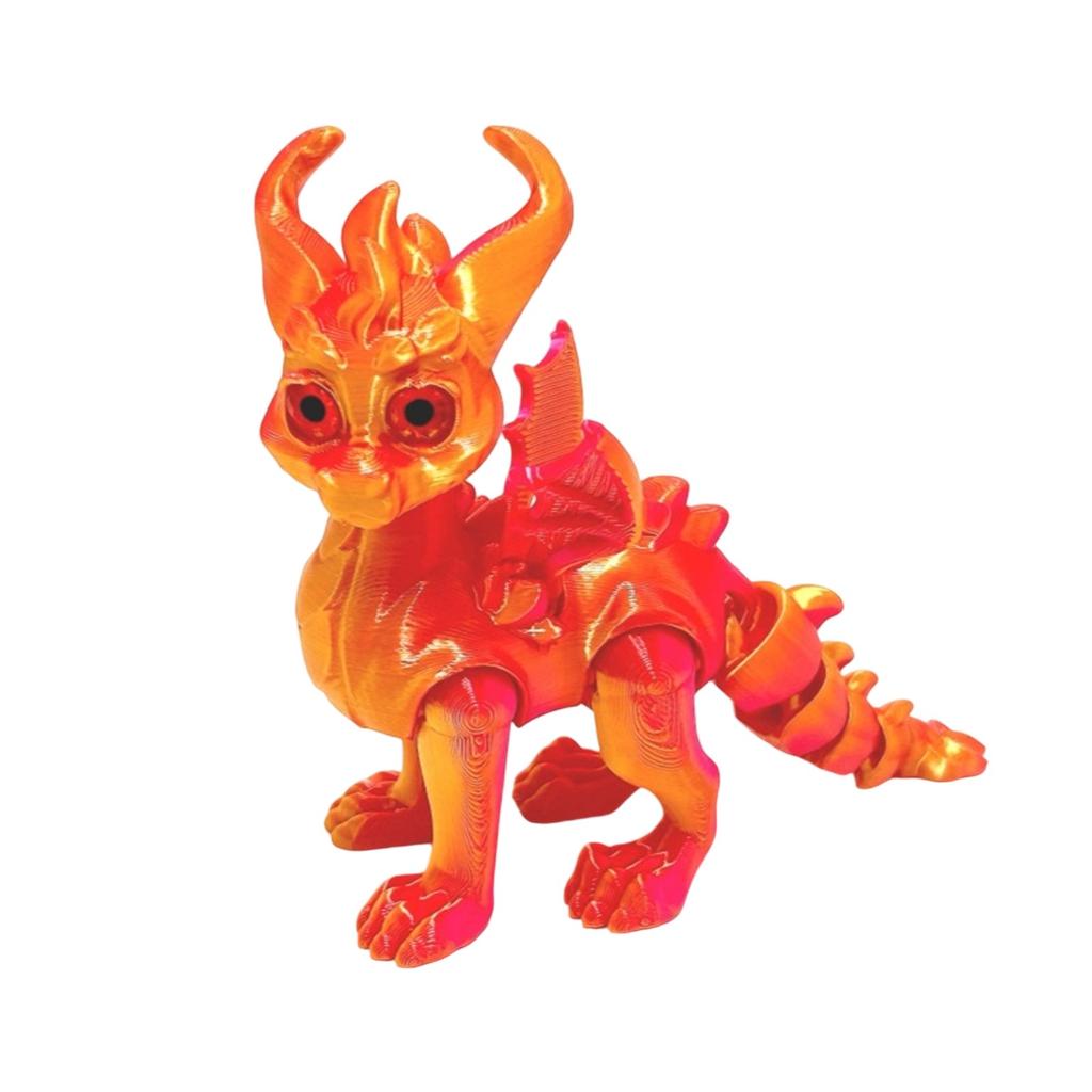 3D-печатные глаза дракона-симуляции Реалистичный летающий дракон с подвижными суставами Настольные украшения Поделки Детские игрушки