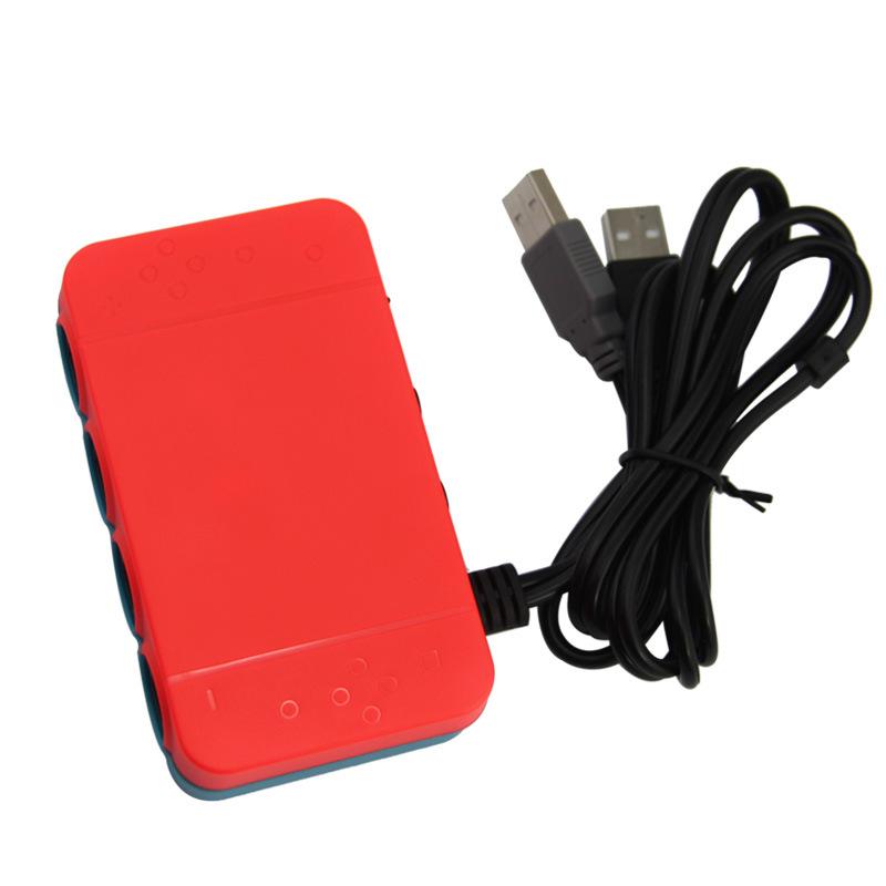 4 Port Gamecube Controller Adapter for GC To Switch/WII U/PC Conversion Box Game Handle Converter for Multi-Player Games