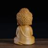 Wood Carving Buddha Statue of Tathagata Cultural and Handicraft Ornaments Wooden Carving Gift Home Desktop Decorations