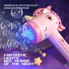 Automatic Bubble Maker Blower Toys with Light For Summer Outdoor Party Gift Bubble Machine Wand for Toddler Unicorn Magic Stick