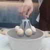 Подставка для варки яиц из горячего силикона, Отдельно стоящая яйцеварка для яиц вкрутую, Кухонный гаджет для легкой готовки, Хранение, Вмещает 4/6 яиц