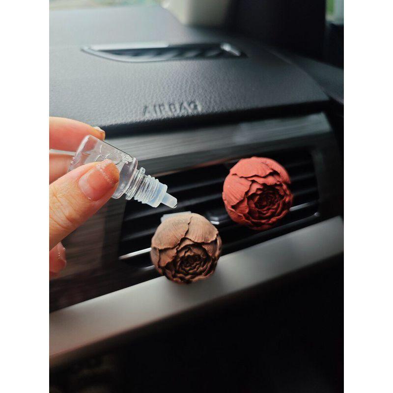 Car Aromatherapy Air Conditioning Air Outlet Perfume Fancy Retro Rose Fragrant Stone Car Interior Car Perfume