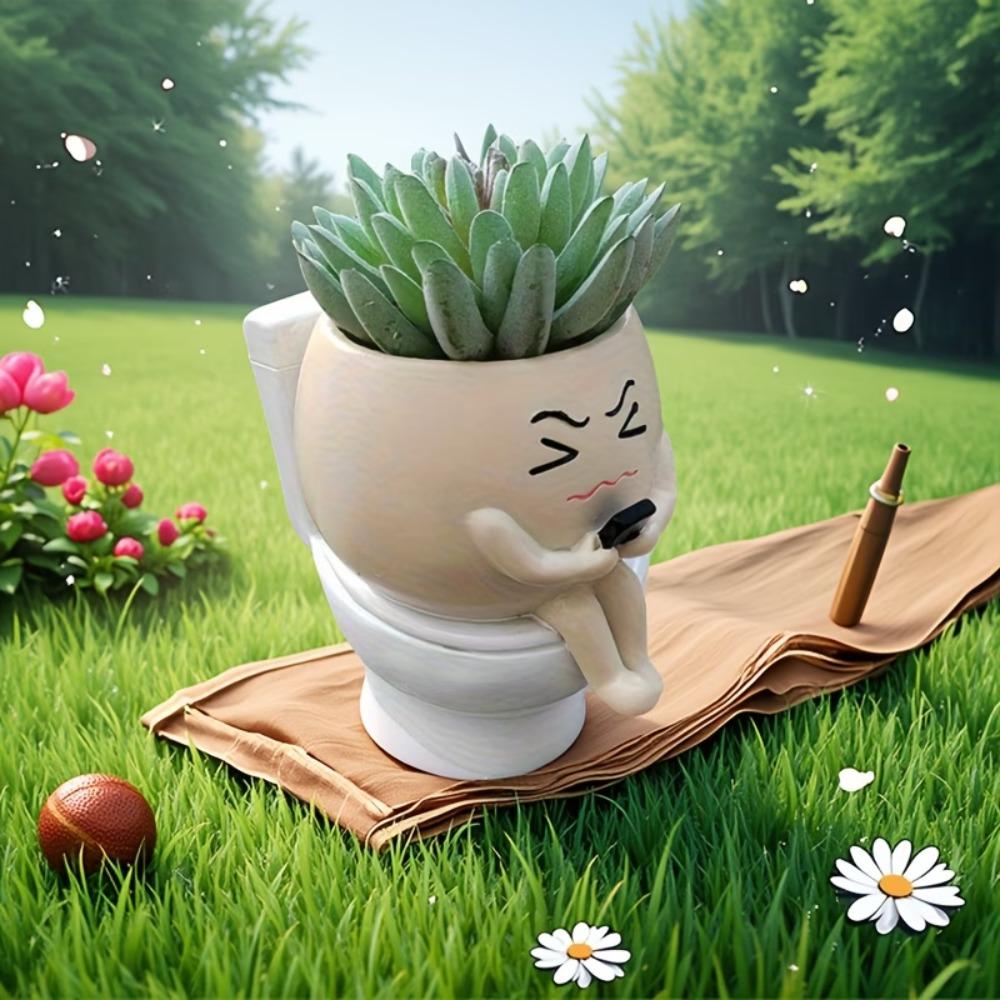 Cartoon Succulent Flowerpot Resin Plant Cultivation Pot Plant Growing Container  Succulent Planting