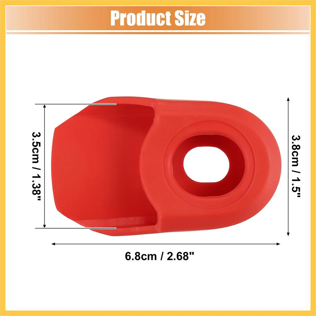 BULLSPANN 2pcs Soft Plastic Bicycle Cycling Crank Boot Protector Mountain Bike Sleeve Crank Arm Cover Protection Red