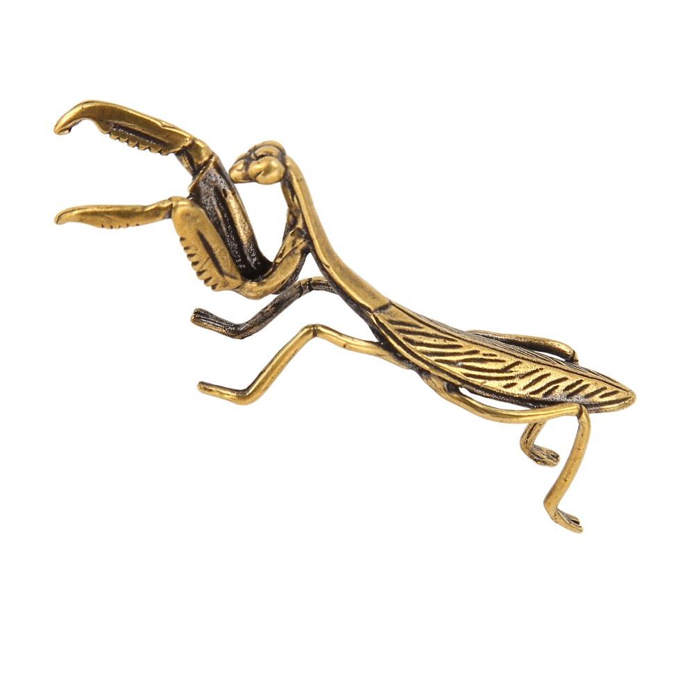 Brass Copper Mantis Statue Solid Copper Mantis Decoration Ornament Garden Yard Decor