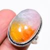 Rainbow Solar Quartz Gemstone 925 Sterling Silver Jewelry Ring Size 10 KJ-558