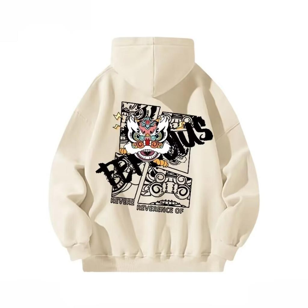 Ретро-свитер в стиле Гонконга, мужской свитер с капюшоном на весну и осень, американский тяжелый уличный стиль, модный бренд, мешковатое пальто