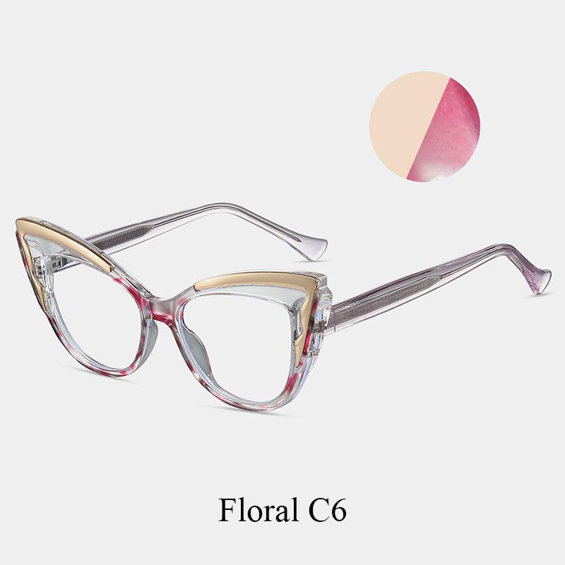 Очки «кошачий глаз» с защитой от синего света для женщин +3,25 +5,75