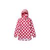 Checkerboard Print Hooded Jacket Men Jackets Red VN0A3TWS0PZ