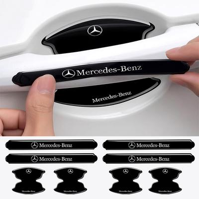 8 шт. Автомобильные наклейки на ручки дверей против царапин для Mercedes Benz W108 W124 W126 W140 W168 W169 W176 W177 W203 W205 W206 W213 W214