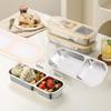 Ланч-бокс из нержавеющей стали для улицы, Кемпинг, Походы, Путешествия, Портативный контейнер для еды, Цвет нержавеющей стали