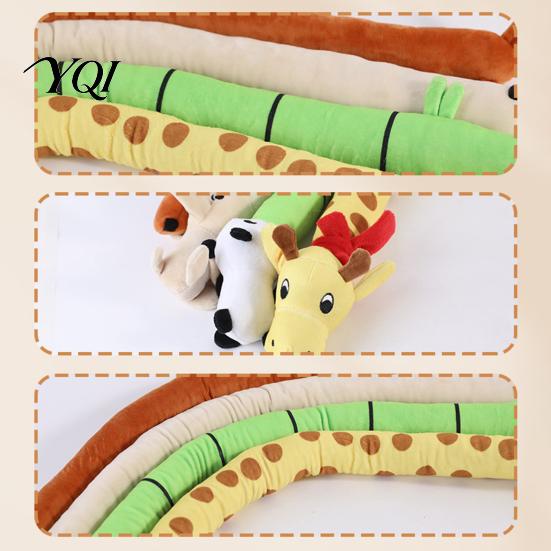 Cute Giraffe Panda Elephant Dog Toys Plush Squeaky Toy, Long Strip Stuffed Animal Chew Anxiety Relief for Dogs Interactive Tug-of-War Toy Small