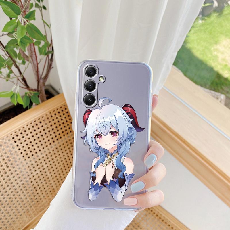 Мягкий прозрачный силиконовый чехол с рисунком из мультфильма для Samsung A55 M35 S24 Xiaomi Redmi Note 13 Poco C65 iPhone Camera Противоударный защитный чехол