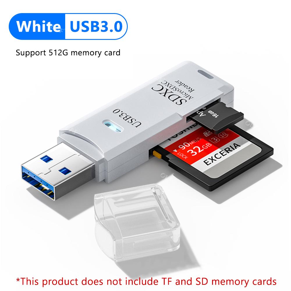 USB 3.0 Кардридер Micro SD TF Карты Памяти Адаптер Чтения Высокоскоростной 2 В 1 Кардридер Для Телефона ПК Ноутбука Аксессуары U disk