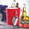 3500ml Beer Chiller Bin Galvanized Iron Beer Cooler Bucket Retro Ice Bucket  Champagne