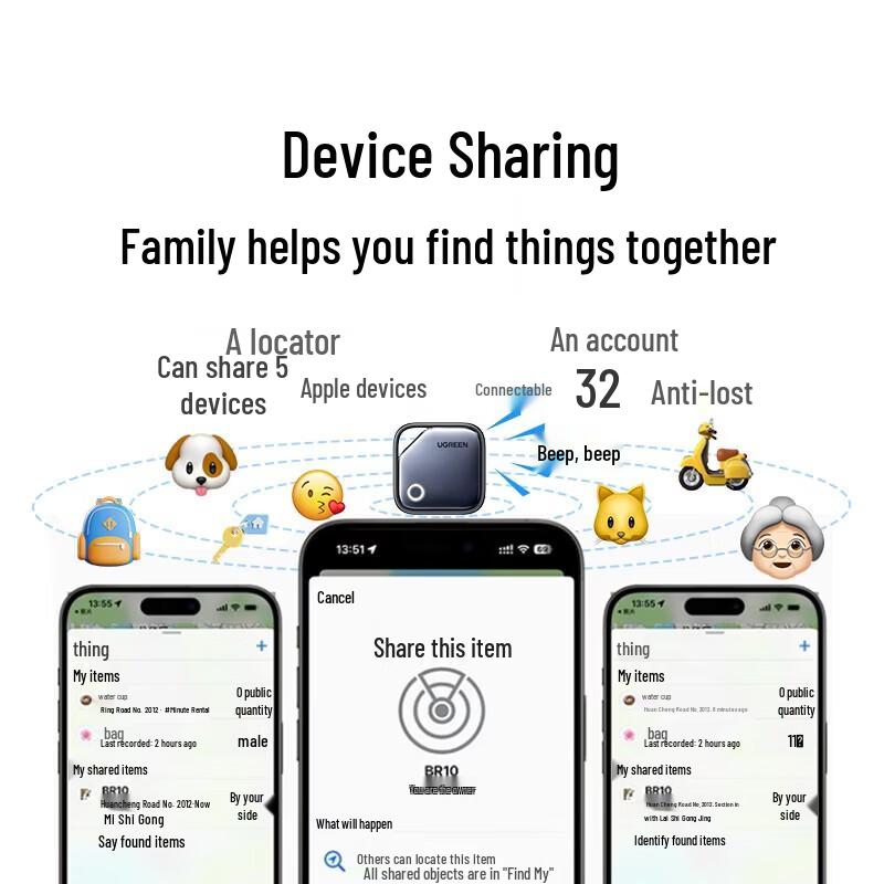 Ugreen Bluetooth-трекер SmartTag для поиска вещей