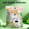 Mystery Stationery Journaling Gift Set in Bag Creative Lucky Box for Kids Students Fun Reward Pack with Stickers Pens Classroom Prize Birthday