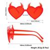 Солнцезащитные очки Rock Horn Devil Ear Heart Shape, модные солнцезащитные очки для косплея для женщин и мужчин