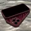 Wine red rose phone case suitable for iPhone 17 16 15 14 13 12 11 Pro/Max/Plus anti drop and shockproof back cover
