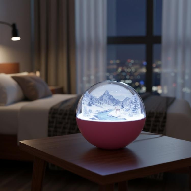 WiFi Хрустальный шар Видеоплеер с загружаемыми видео и фото, Рождественский Memory Orb, Подарок на Рождество, Декор для дома